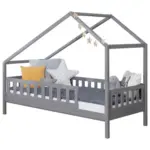 M&ouml;belix Hausbett Lou Hellgrau B: 100 cm