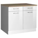M&ouml;belix K&Uuml;CHENUNTERSCHRANK Mailand Wei&szlig; B: 100 cm