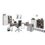 M&ouml;belix B&uuml;ro Office Edition Set Sonoma Eiche Dekor/Wei&szlig;
