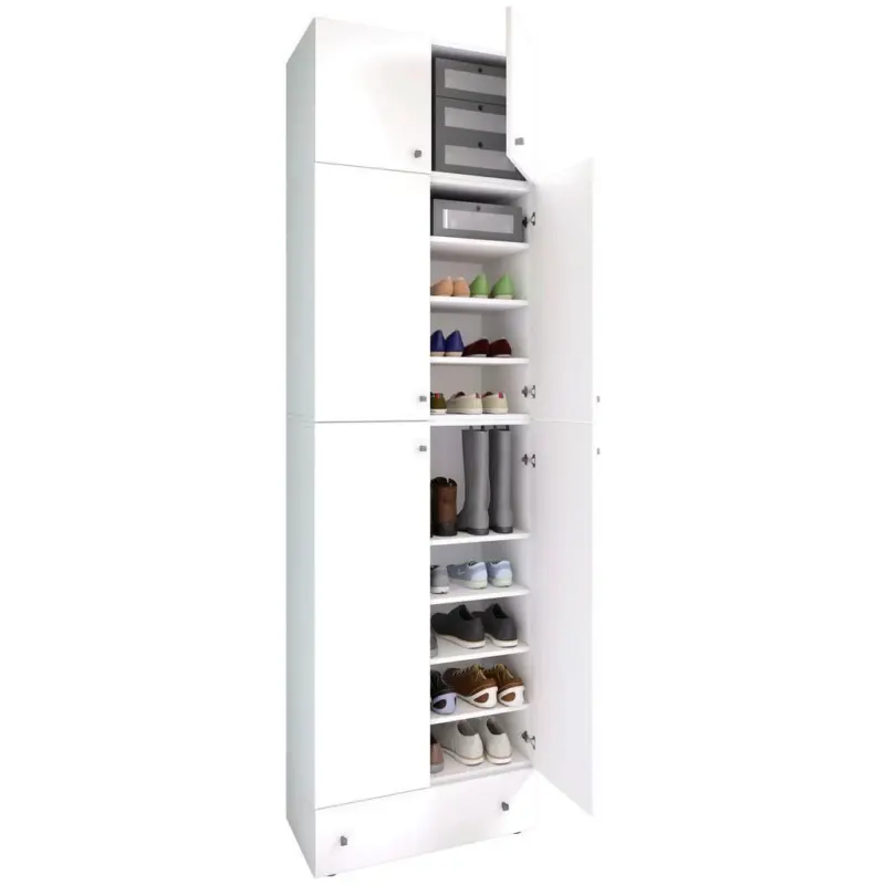 Schuhschrank Lona XXL Wei&szlig; B: 70 cm