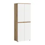 M&ouml;belix Garderobenschrank Scarpa Wei&szlig;/Eichefarben B: 70 cm