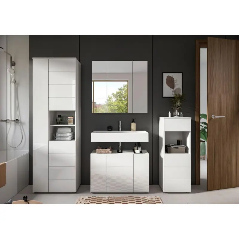 BADEZIMMER Vira Wei&szlig; B: 180 cm