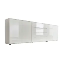 SIDEBOARD Mailand 5 B: 237 cm Wei&szlig;