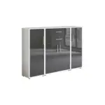 M&ouml;belix Aktenschrank Office Edition Wei&szlig;/Anthrazit HG, B: 172,6 cm