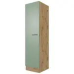 M&ouml;belix K&uuml;chen-Hochschrank Cara B: 50 cm Eiche Dekor/Gr&uuml;n