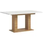 M&ouml;belix Ausziehtisch Marlon 150 AZ wei&szlig;/Artisan B:150-190 cm
