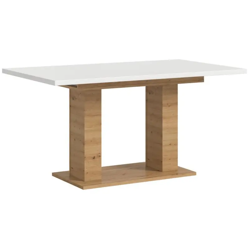Ausziehtisch Marlon 150 AZ wei&szlig;/Artisan B:150-190 cm
