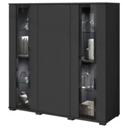 Kommode Caro Schwarz B: 120 cm