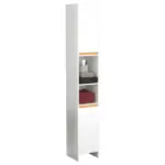 M&ouml;belix HOCHSCHRANK Malira Wei&szlig;/Eiche Dekor B:30cm