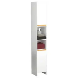 HOCHSCHRANK Malira Wei&szlig;/Eiche Dekor B:30cm