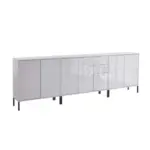 M&ouml;belix SIDEBOARD Mailand 6 B: 263,5 cm Wei&szlig;