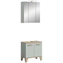 Badezimmer Star Hellgr&uuml;n/Eiche Dekor B: 60cm