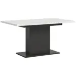 M&ouml;belix Ausziehtisch Marlon 150 AZ wei&szlig;/Grau, B:150-190 cm