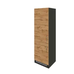 K&uuml;hlschrank-Umbauschrank Kombi B: 60 cm Eiche Dekor