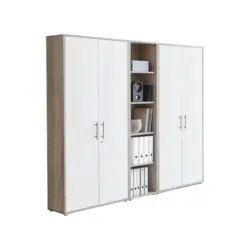 Office Edition B: 213 cm Sonoma Eiche/Wei&szlig;