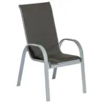M&ouml;belix Gartensessel stapelbar 2er Set Amalfi di Lusso Metall/Textil