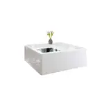 M&ouml;belix COUCHTISCH Wei&szlig;, Eiche Dekor L: 100 cm