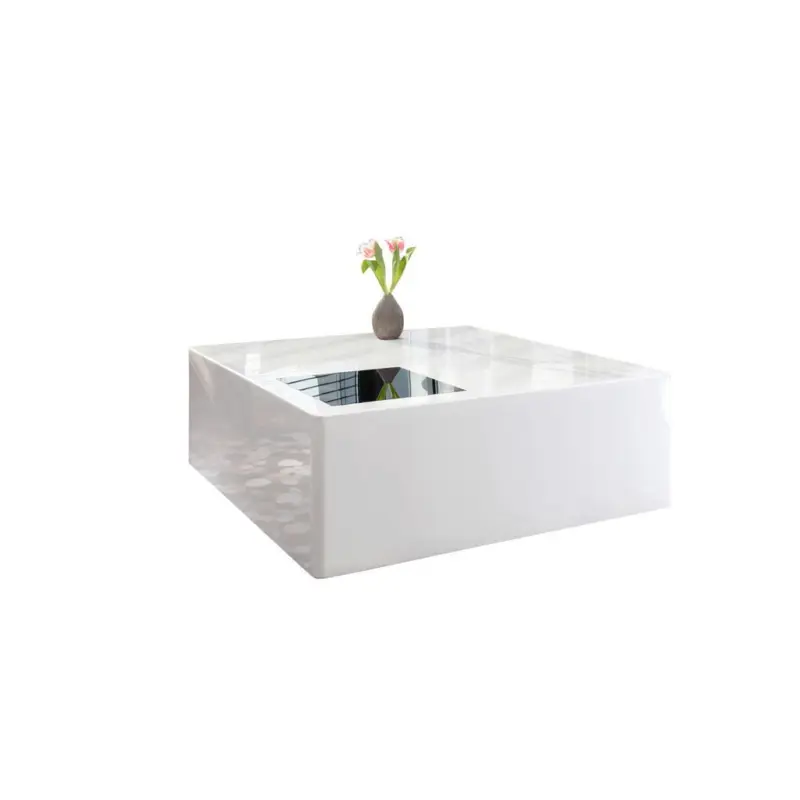 COUCHTISCH Wei&szlig;, Eiche Dekor L: 100 cm