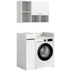 WASCHMASCHINENSCHRANK Free Wei&szlig; B: 95cm