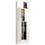 M&ouml;belix Mehrzweckschrank Lona XXL Wei&szlig; stehend BxH: 70x240 cm