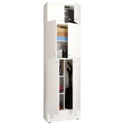 Mehrzweckschrank Lona XXL Wei&szlig; stehend BxH: 70x240 cm