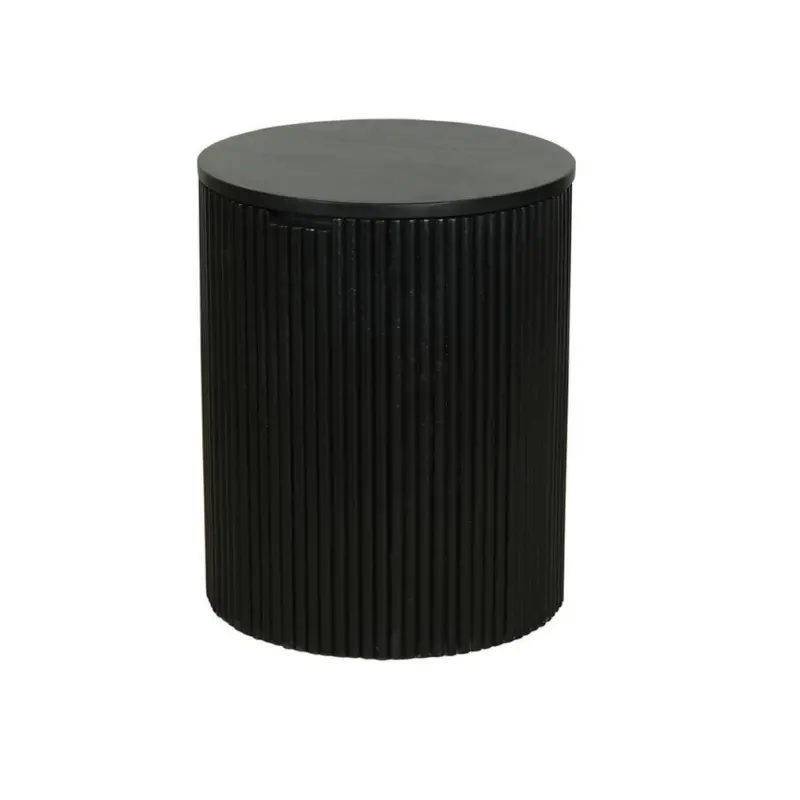 Beistelltisch Owen Schwarz D: 40 cm