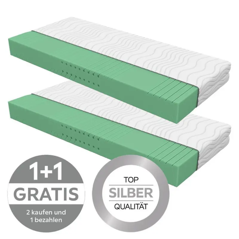 Kaltschaummatratze Nizza Comfort 90x200 cm H3 H: 21 cm