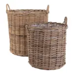 M&ouml;belix KORBSET Rattan Braun 2-teilig