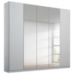 M&ouml;belix Dreht&uuml;renschrank mit Spiegel 226 cm Alabama, Hellgrau
