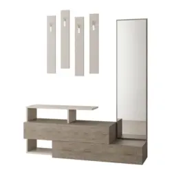 Kleiderst&auml;nder Ramda, Braun Mokka B: 137 cm
