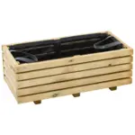 M&ouml;belix Blumenkasten Schwarz Kieferfarben B: 100 cm