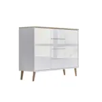 M&ouml;belix Kommode 105,5 cm Mailand Typ 11 + Hf, Wei&szlig;