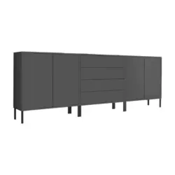 SIDEBOARD Mailand 5 B: 237 cm Anthrazit