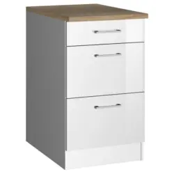 SCHUBKASTENUNTERSCHRANK Mailand Wei&szlig; B: 50 cm