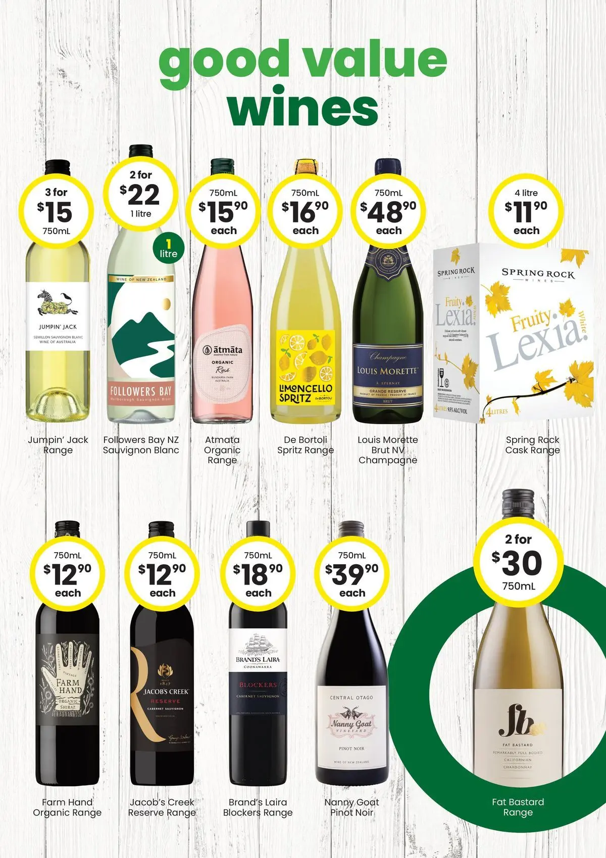 The Bottle-O - Good Value Booze, For Good Value People. QLD 15/06 - 14/06/2026 > weekly / monthly specials | Page: 3 | Products: Wine