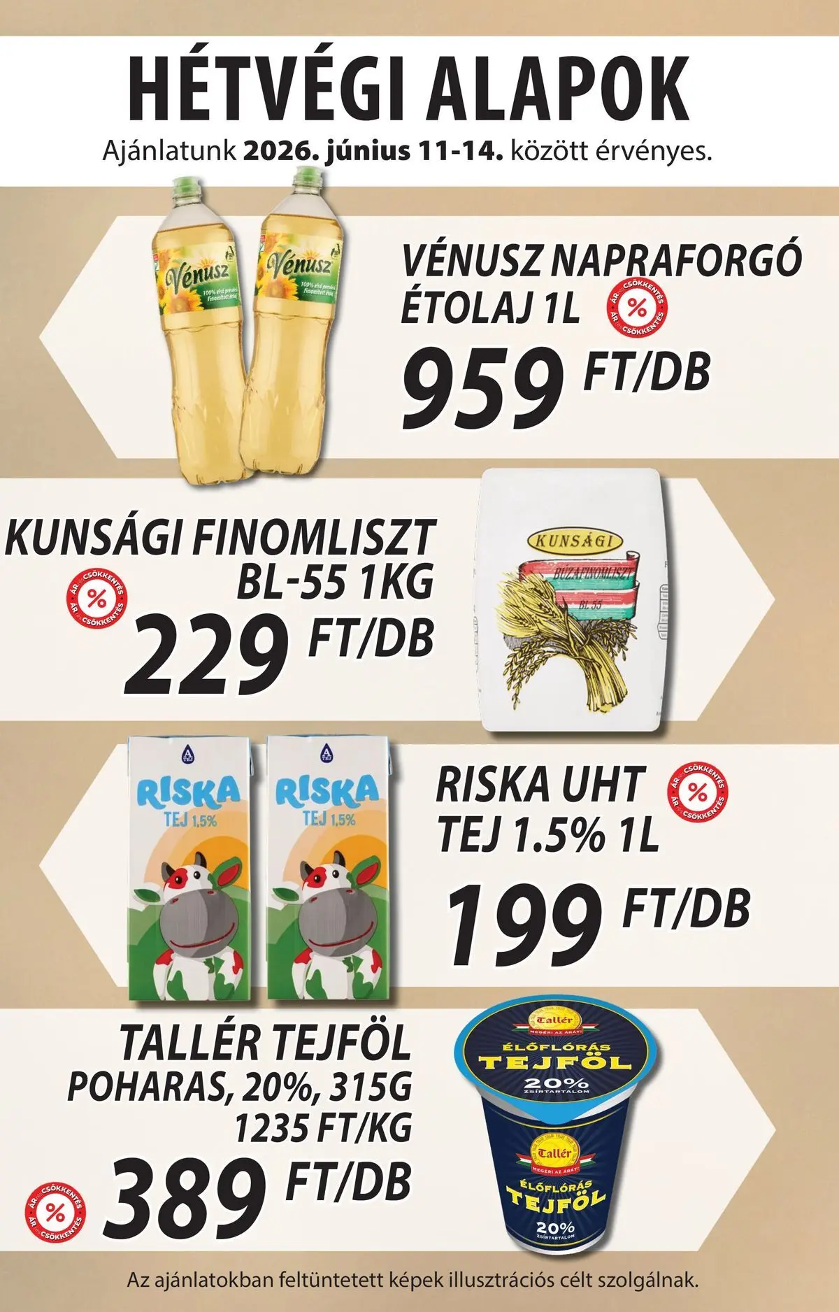 COOP Szolnok akciós újság Gyöngyös - 2026.06.07. -tól/töl > akció, lapozható szórólap 🛍️ | Oldal: 4 | Termékek: Étolaj, Tej, Tejföl