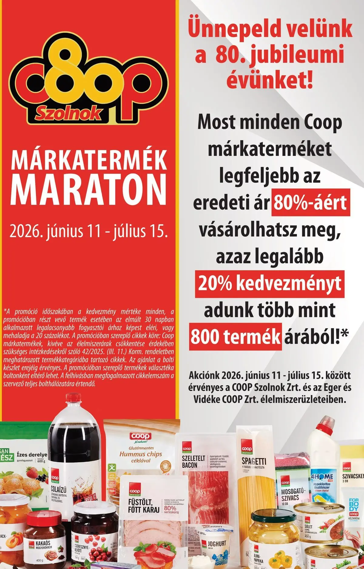 COOP Szolnok akciós újság Gyöngyös - 2026.06.07. -tól/töl > akció, lapozható szórólap 🛍️ | Oldal: 8 | Termékek: Egér, Bacon, Alma, Mogyorókrém