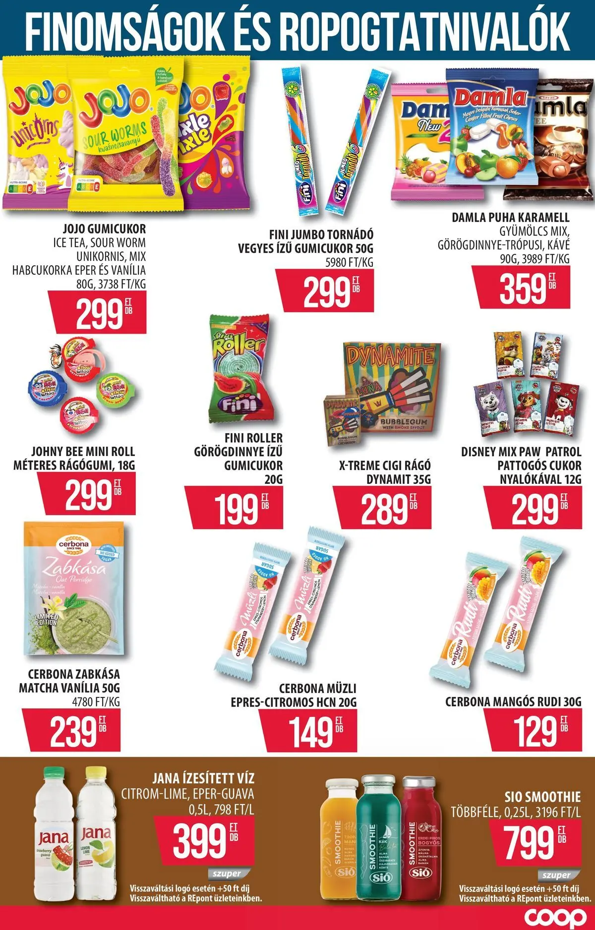 COOP Szolnok akciós újság Gyöngyös - 2026.06.07. -tól/töl > akció, lapozható szórólap 🛍️ | Oldal: 14 | Termékek: Müzli, Gumicukor, Kávé, Eper