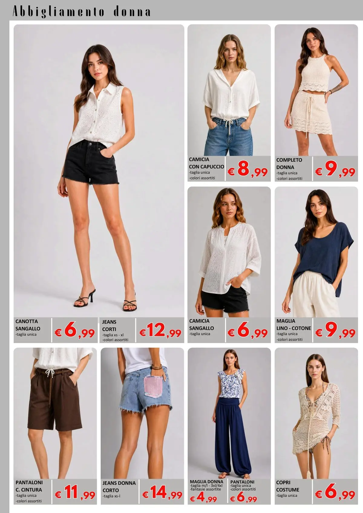 Nuovo Offerte - FuoriTutto Summer dal 05/06/2026 > offerte anteprima 🛍️ | Pagina: 14 | Prodotti: Canotta, Pantaloni, Cintura, Capuccio