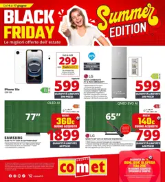 Anteprima del volantino Comet - Summer Black Friday da Comet! valido a partire dal 04.06.2026 Anteprima del volantino Comet - Summer Black Friday da Comet! valido a partire dal 04.06.2026