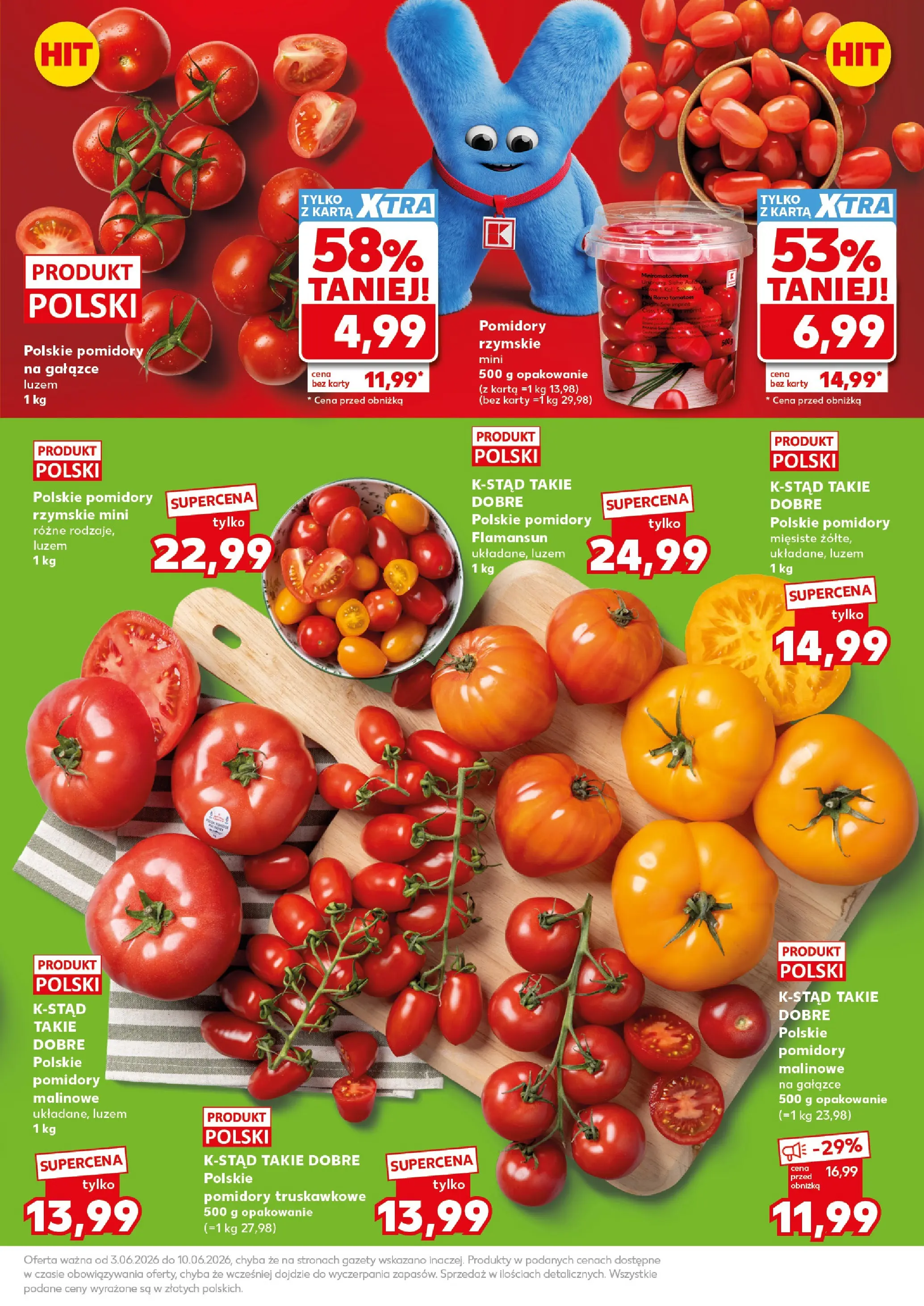 Kaufland gazetka - Mocny start od 08.06.2026 - od jutra PDF | Strona: 7 | Produkty: Karta, Pomidory malinowe, Pomidory