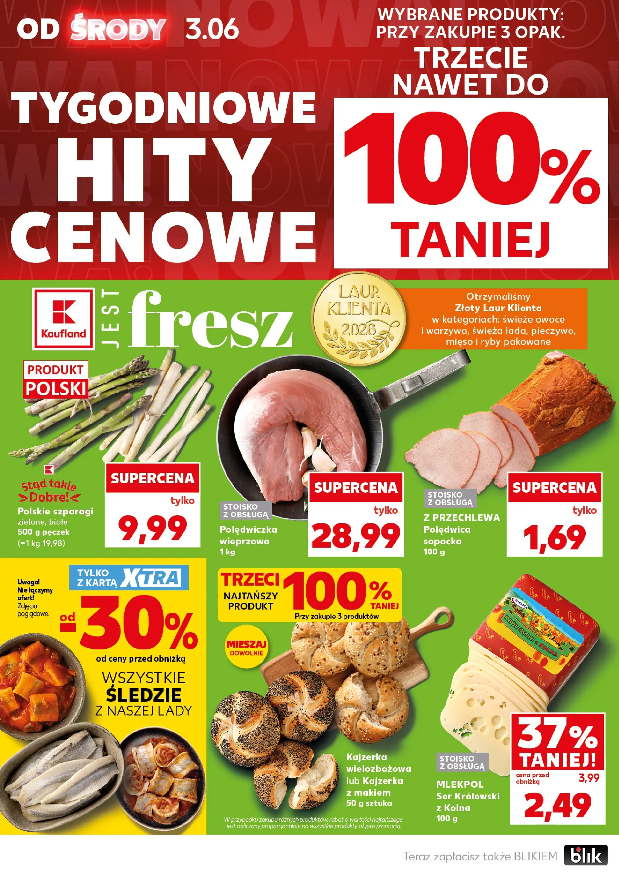 Kaufland gazetka - Mocny start od 08.06.2026 - od jutra PDF | Strona: 8 | Produkty: Mięso, Szparagi, Ryby, Owoce