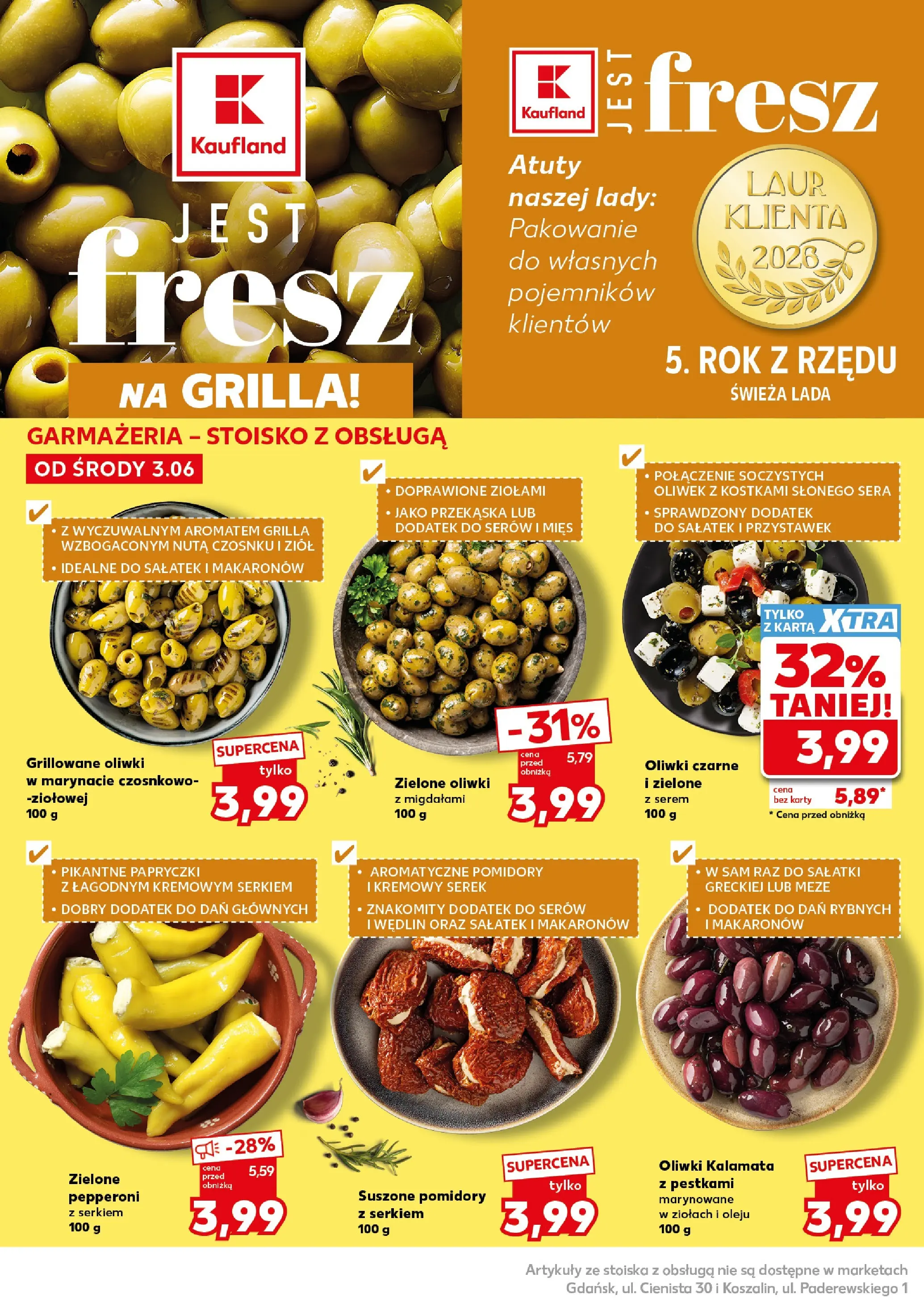 Kaufland gazetka - Mocny start od 08.06.2026 - od jutra PDF | Strona: 16 | Produkty: Karta, Serek, Pomidory, Oliwki czarne