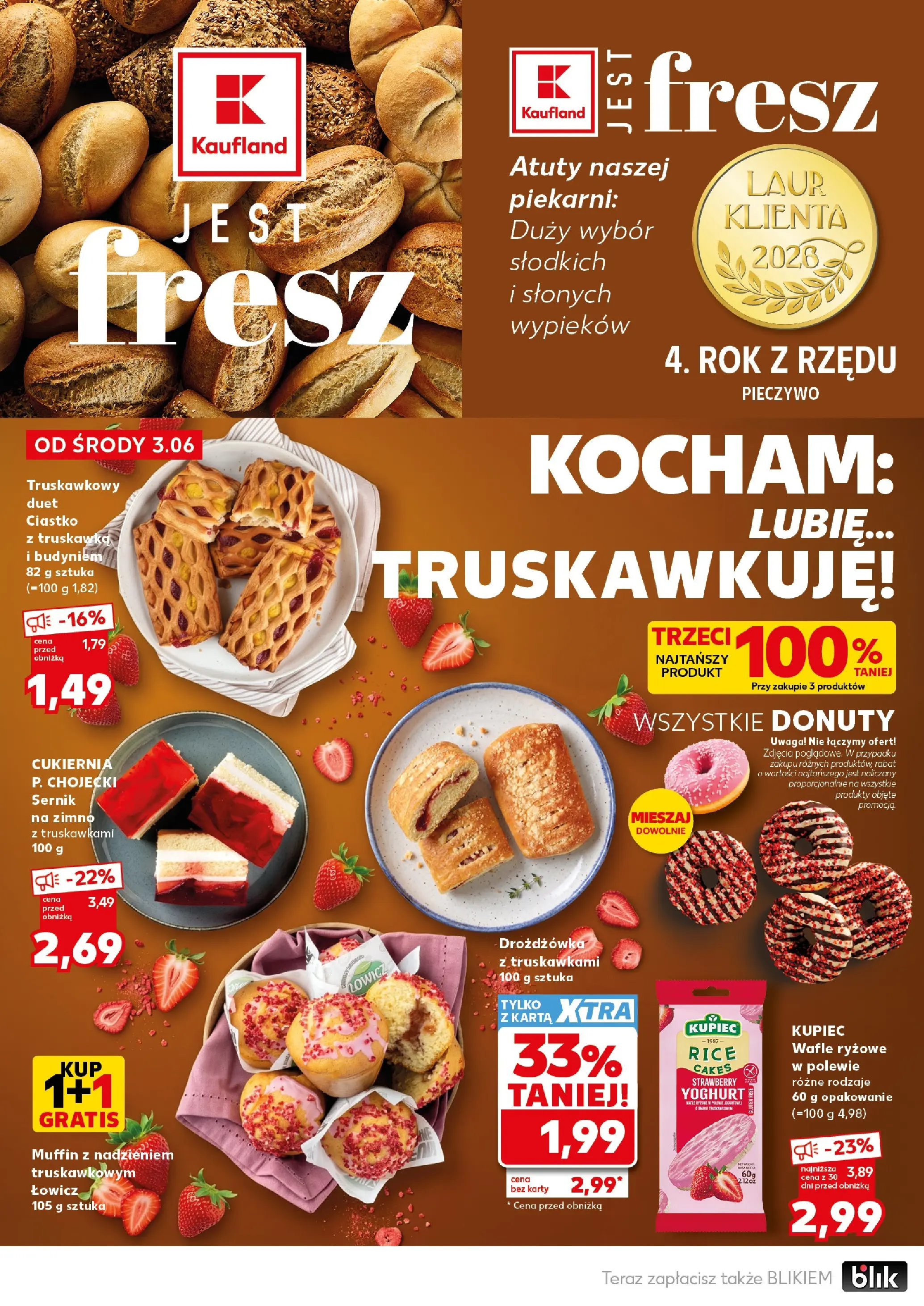 Kaufland gazetka - Mocny start od 08.06.2026 - od jutra PDF | Strona: 18 | Produkty: Pieczywo, Karta, Wafle, Wafle ryżowe
