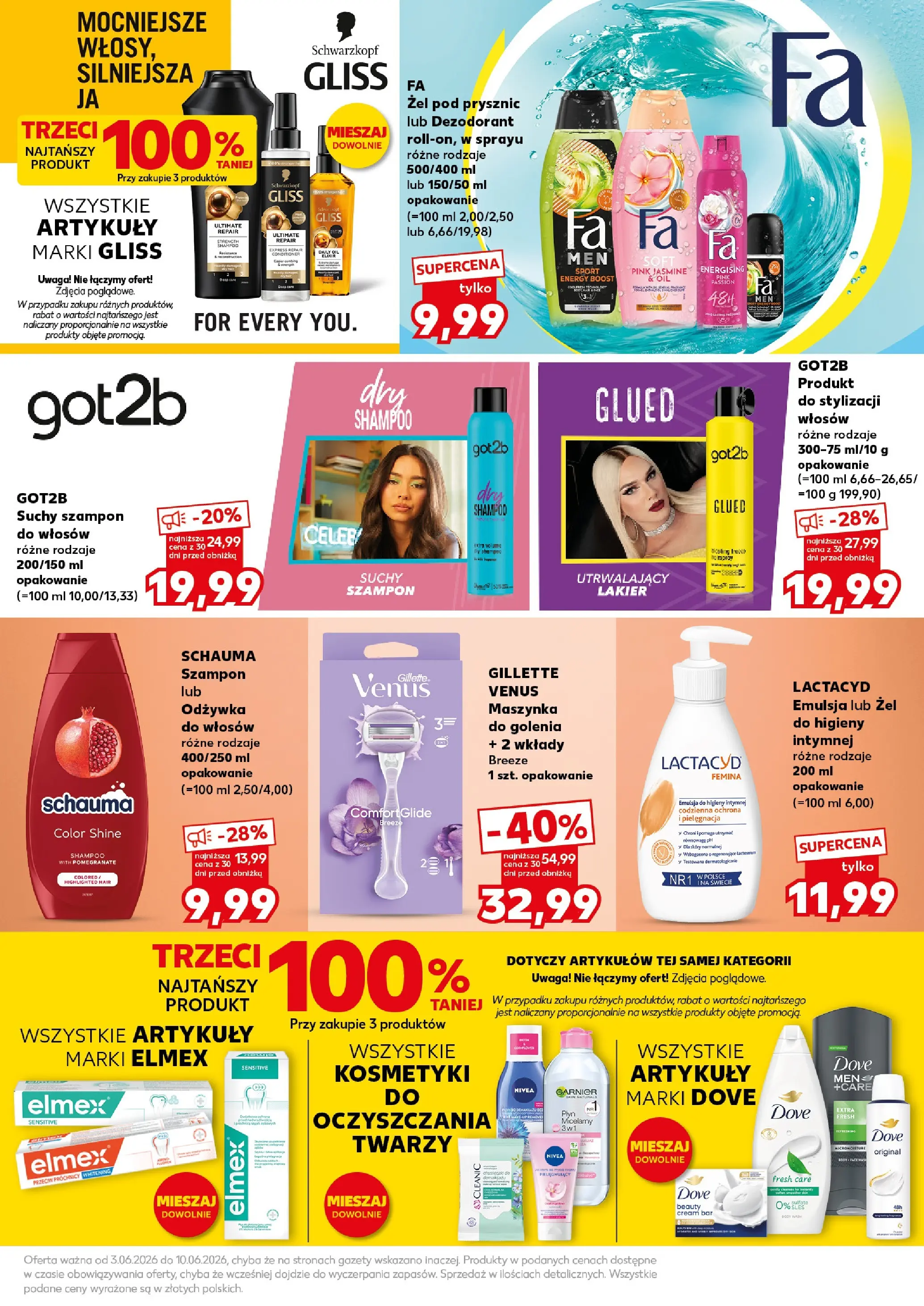 Kaufland gazetka - Mocny start od 08.06.2026 - od jutra PDF | Strona: 25 | Produkty: Gillette, Kosmetyki, Prysznic, Odżywka