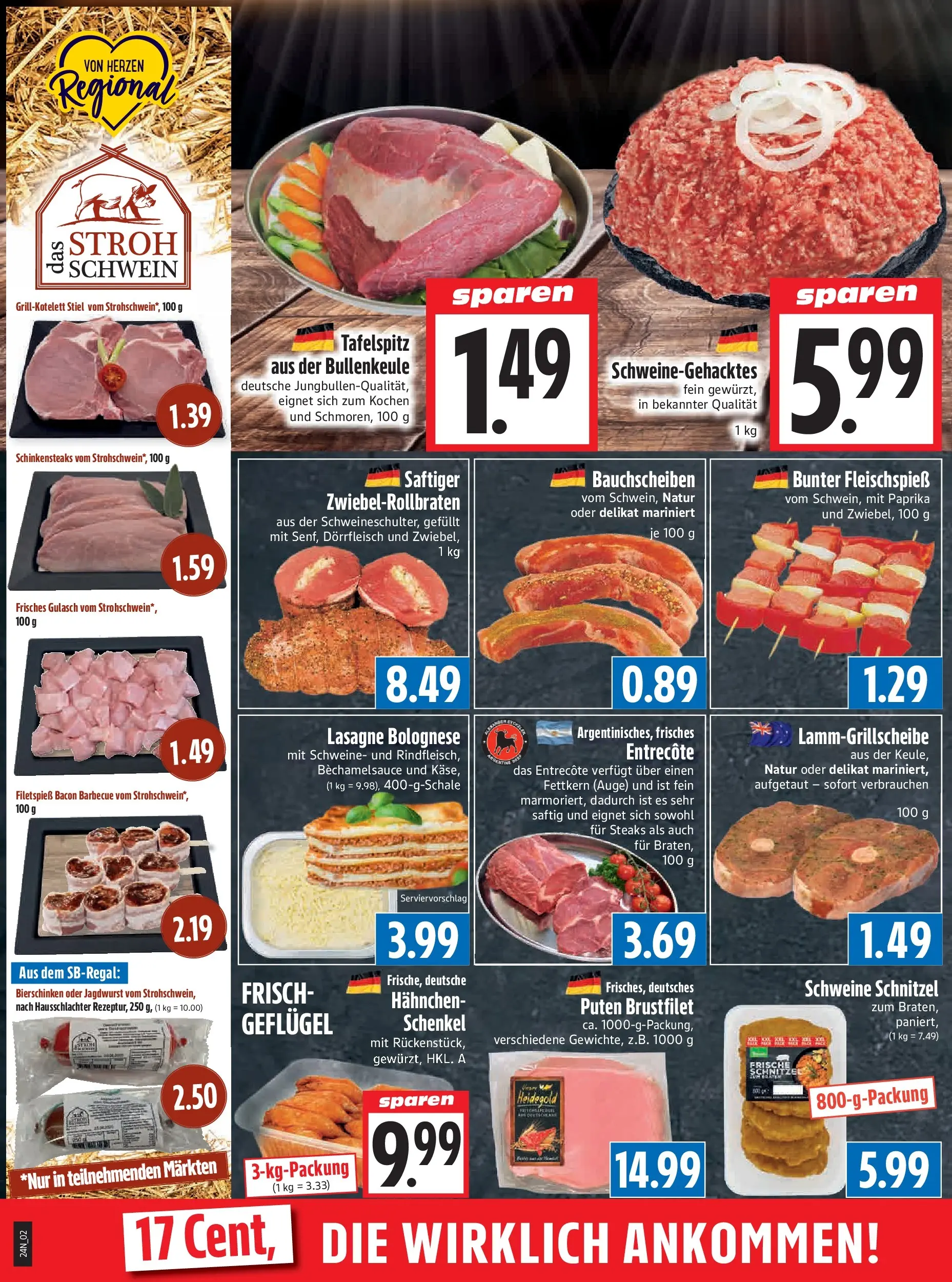 Angebote - Edeka Hahner: Wochenangebote (ab 07.06.2026) zum Blättern | Seite: 4 | Produkte: Tafelspitz, Entrecote, Paprika, Rindfleisch