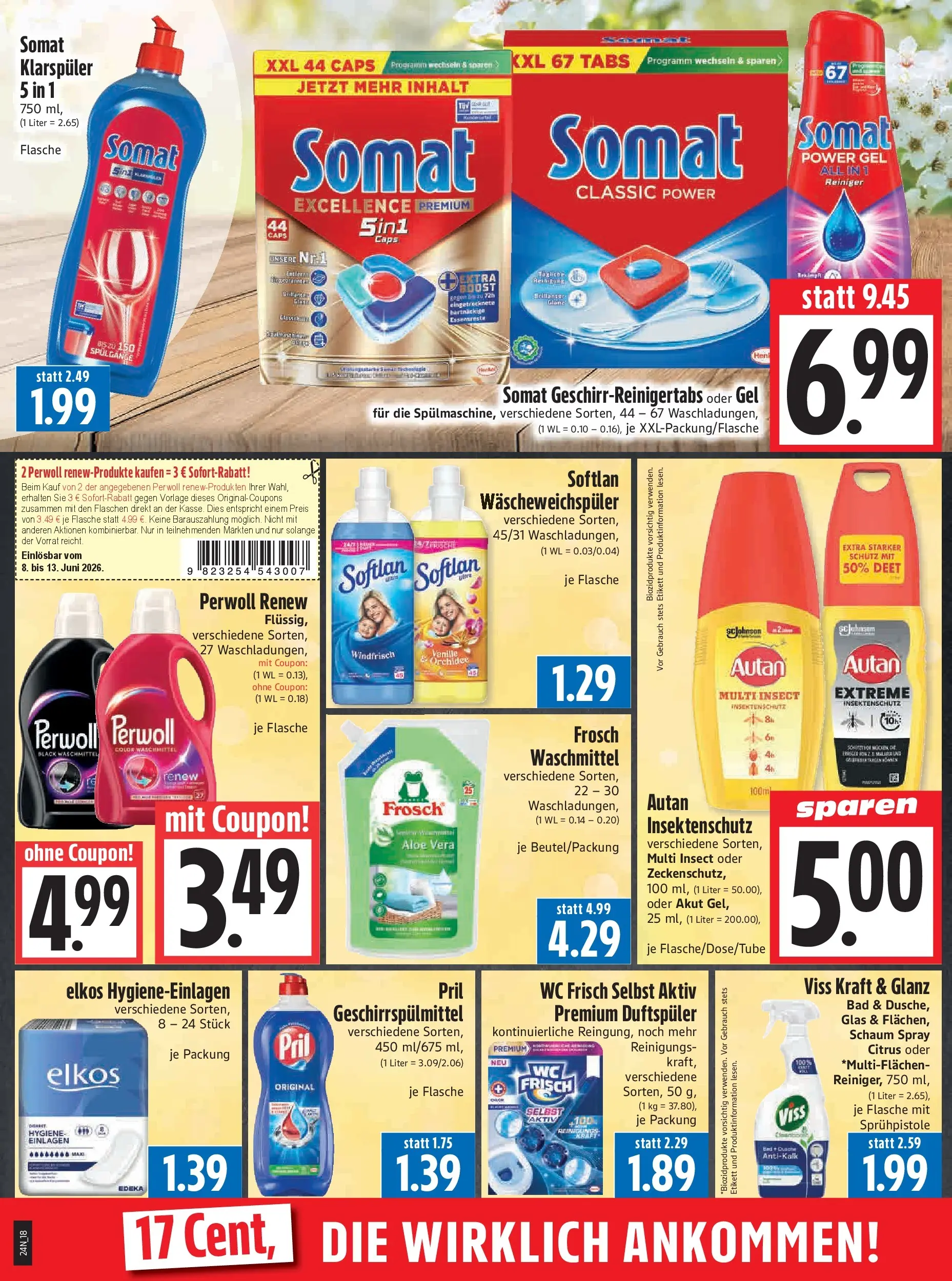 Angebote - Edeka Hahner: Wochenangebote (ab 07.06.2026) zum Blättern | Seite: 20 | Produkte: Bad, Klarspüler, Wc frisch, Pril
