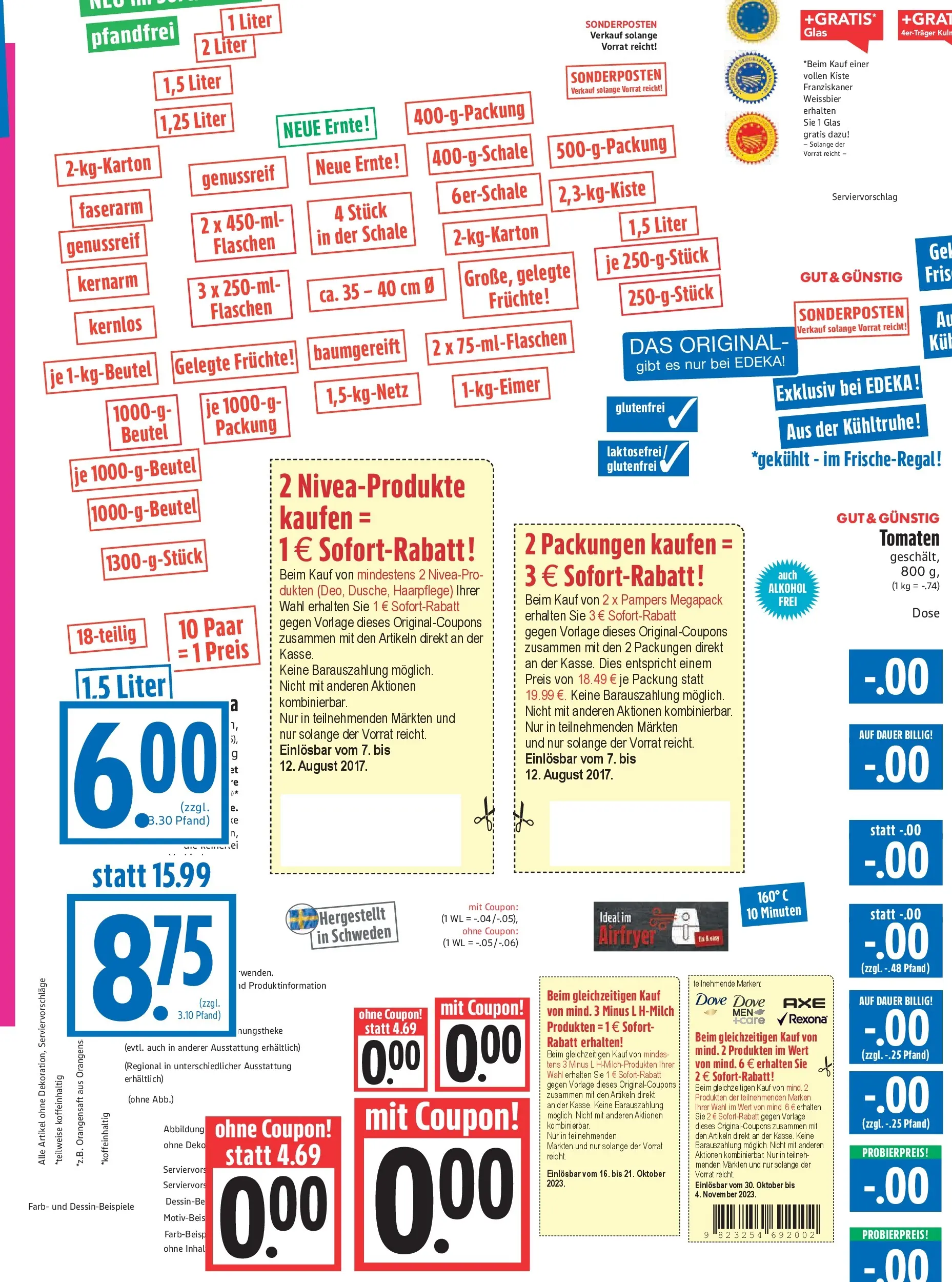 Angebote - Edeka Hahner: Wochenangebote (ab 07.06.2026) zum Blättern | Seite: 23 | Produkte: Franziskaner, Weißbier, Tomaten, Orangensaft