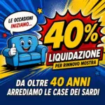 Eva Arredamenti 40% liquidazione per rinnovo mostra - al 19.06.2026
