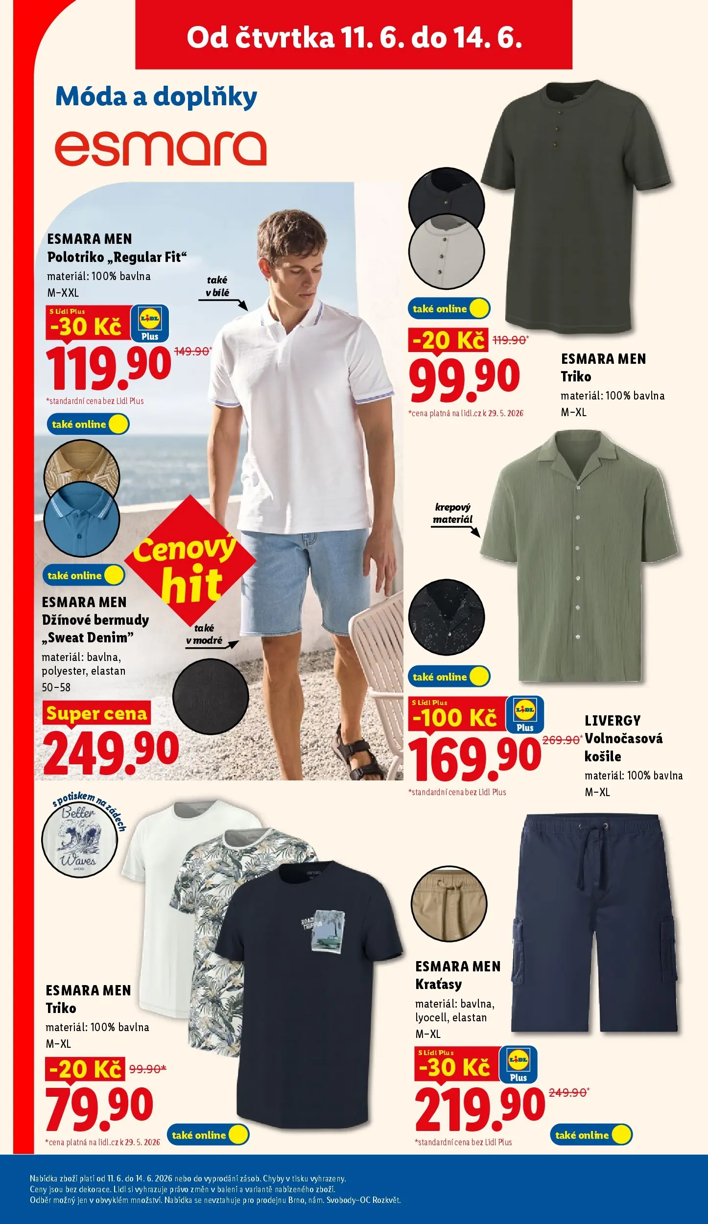 Lidl leták od 07.06.2026 - Nový akční leták | Strana: 23 | Produkty: Košile, Kraťasy